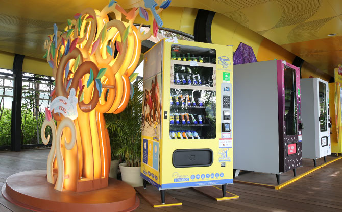 Boardwalk AdVENDture Vending Machines at the Sentosa Boardwalk