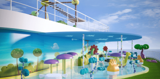 Artist impression of the Toonix Pool on Cartoon Network Wave. All illustrations are subject to change without prior notice.