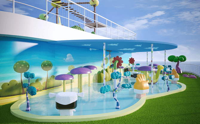 Artist impression of the Toonix Pool on Cartoon Network Wave. All illustrations are subject to change without prior notice.