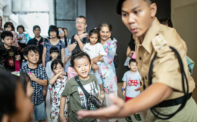 Character tour during Grandparents Day 2019 in Singapore