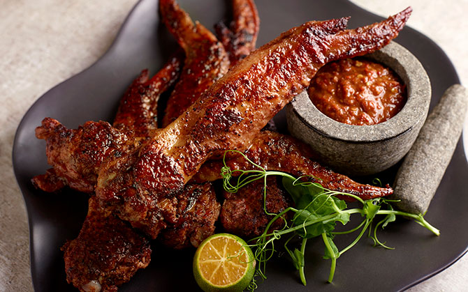 The Orchard Café All-New Signature Class Buffet: Heritage-Inspired Delights 4 char-grilled 5-Spice chicken wings