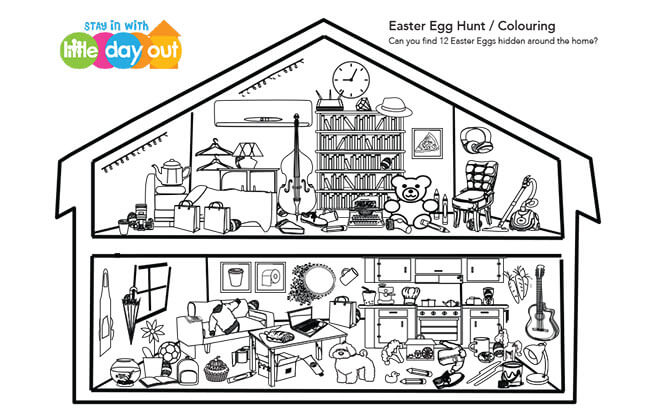 Easter Egg Hunt & Colouring Activity Easter Egg Hunt & Colouring Activity