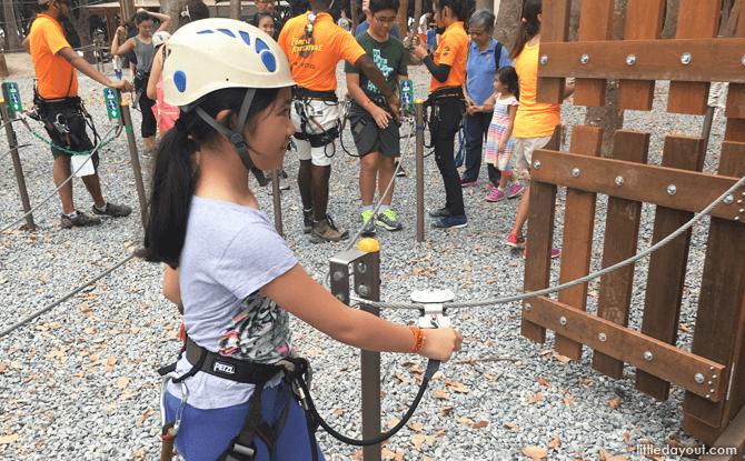 Entering Forest Adventure's Kids Course