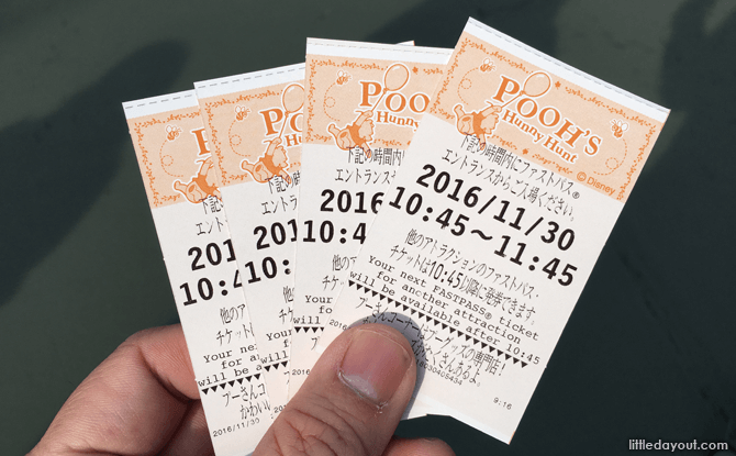 FASTPASS, Tokyo Disneyland