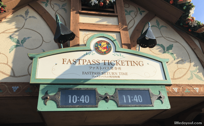 FASTPASS, Tokyo Disneyland