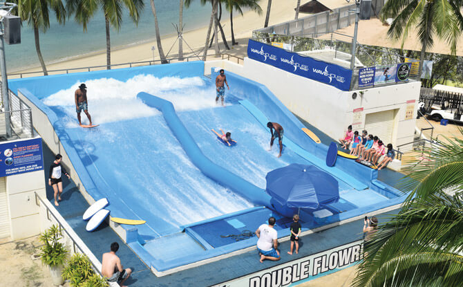 Splash and Dine at Wave House Sentosa: Flow Rider