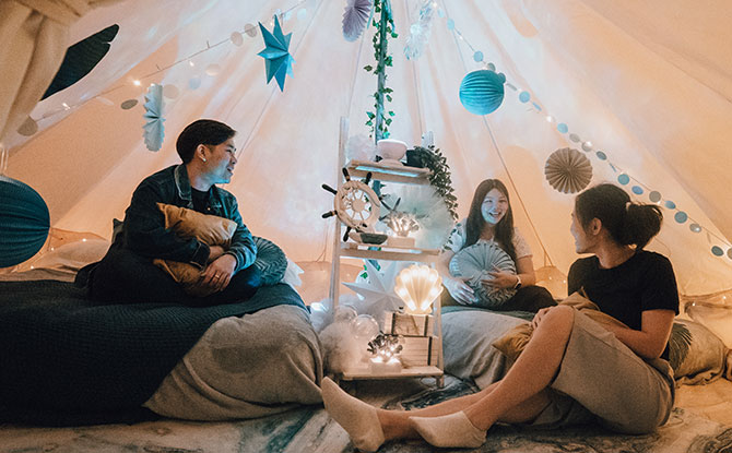 Changi Festive Village 2022 - Glamping