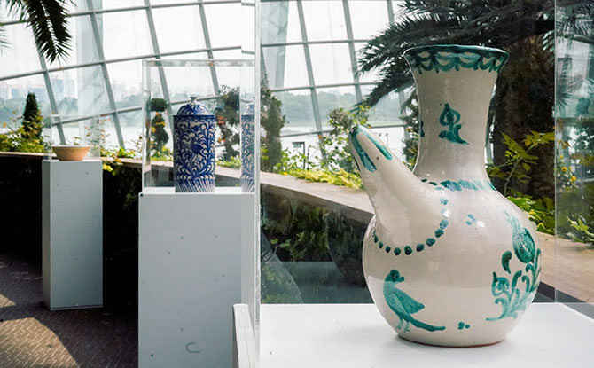 A Spanish Serenade With Sunflowers At Flower Dome, Gardens By The Bay 5 Pottery artworks from Granada