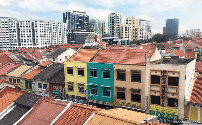 Overview of Little India in Singapore
