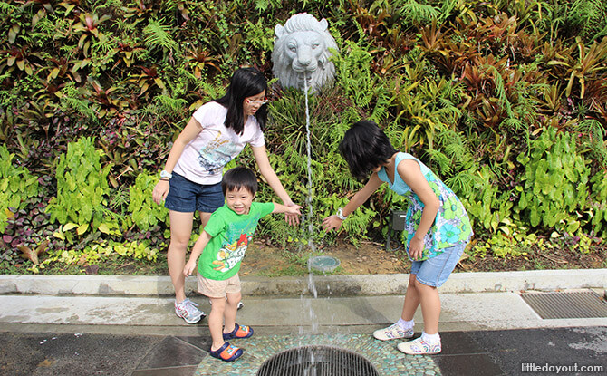 Merlion Water Spout, Gardens by the Bay