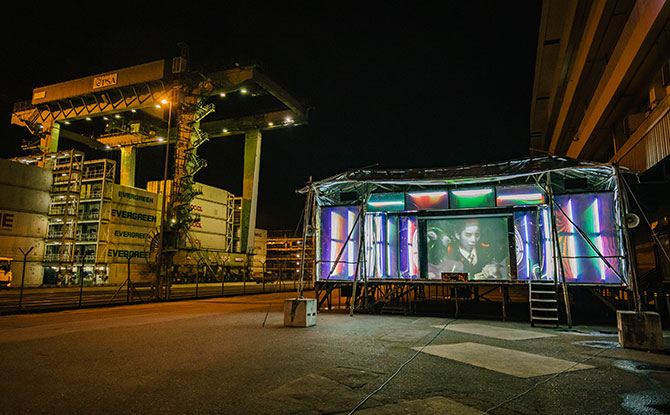 Wayang Spaceship at Tanjong Pagar Distripark