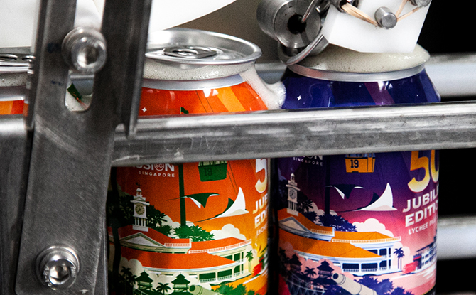 Jubilee Edition Islander Brew Being Canned