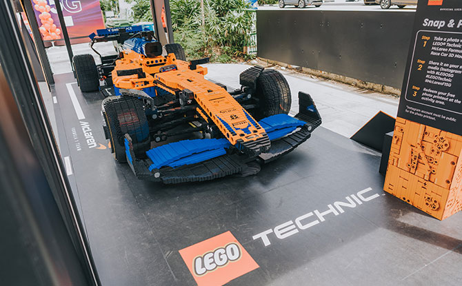 LEGO Technic McLaren Formula 1 Pop-Up Experience Makes A Pitstop