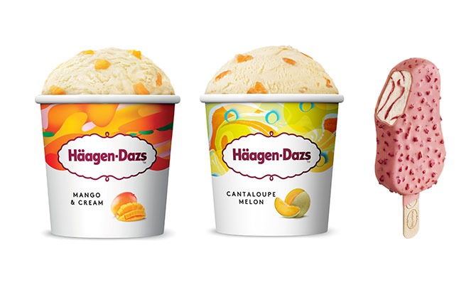 Häagen-Dazs Launches New Summer Flavours: Raspberry Stickbar, Cantaloupe Melon and Mango & Cream