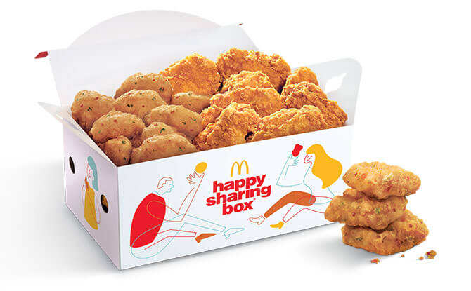 McDonalds Happy Sharing Box C with Spicy Chicken McNuggets