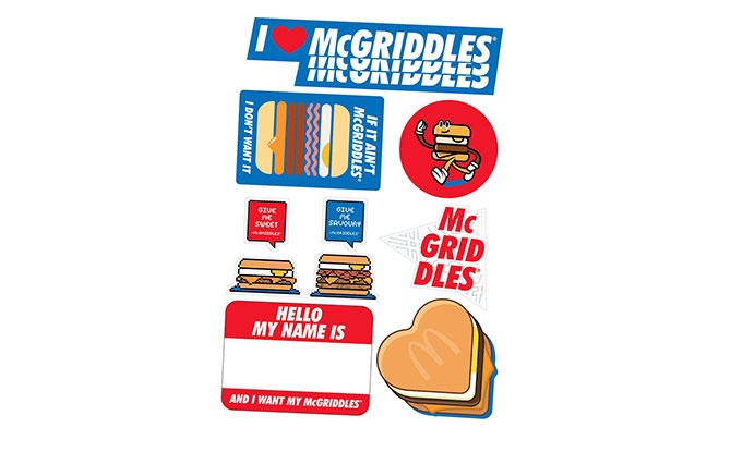 Get McGriddles Stickers with a McGriddles Feast