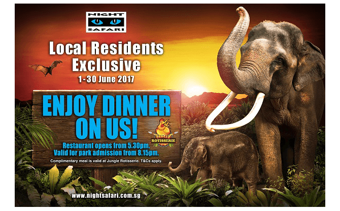 Night Safari June 2017 Promotion