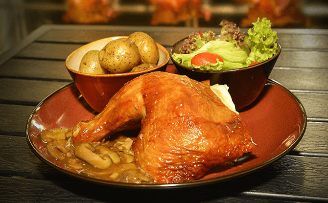 Jungle Rotisserie's Roast Chicken Meal