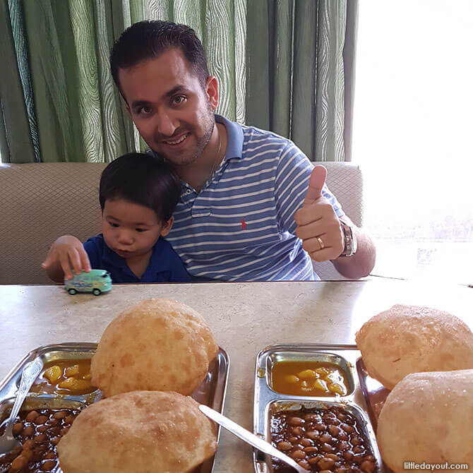 Crispy Chola Bhatura for breakfast