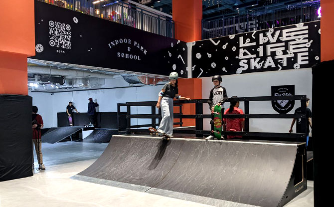 Por Vida Skateboarding Indoor Park and School: Welcoming Skateboarders of All Ages & Abiltiies