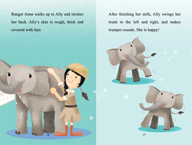 A peek inside the book ‘Ranger Anne and the Noisy Elephant’