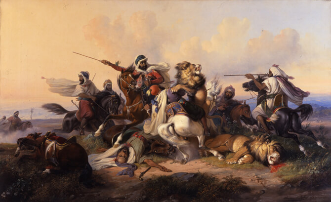 Raden Saleh Lion Hunt