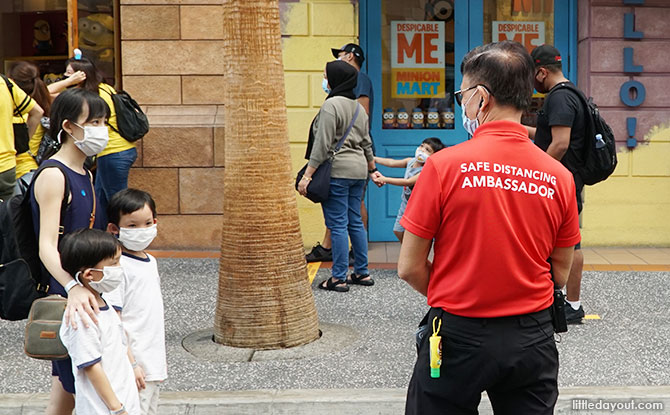 Safe Distancing Ambassadors at Universal Studios Singapore