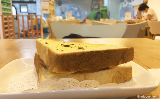 Sandwich at One Thing Kids Cafe