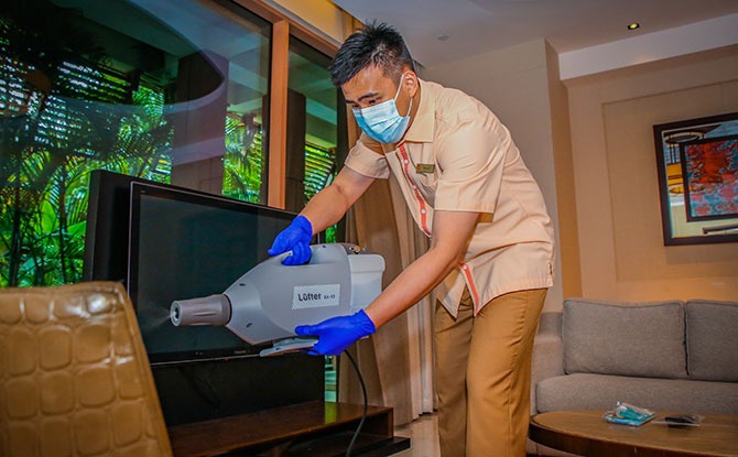 Resorts World Sentosa has implemented stringent measures for room cleaning.