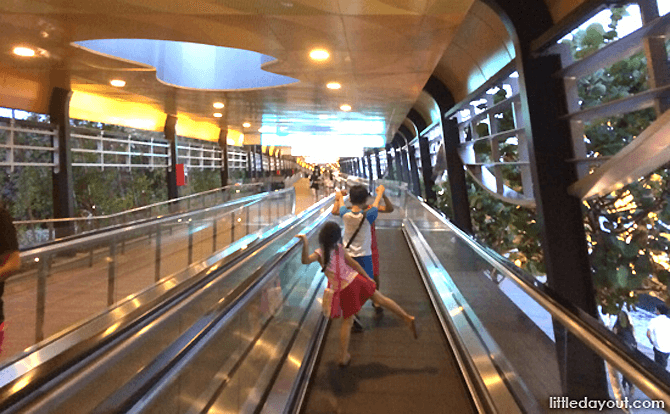 Travellators along the Sentosa Boardwalk