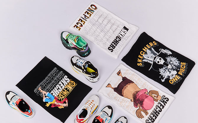 Skechers X One Piece Apparel Collaboration