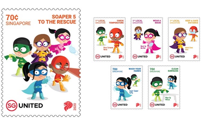 SingPost Soaper 5 Stamps