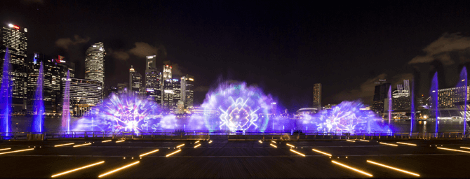 New Marina Bay Sands Light Show, Spectra