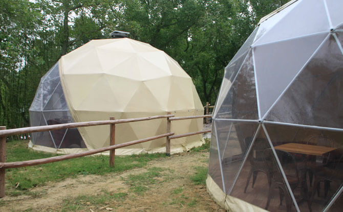 Star Gazing Geodesic Domes, Sai Yuen Farm in Hong Kong