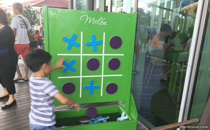 Tic Tac Toe Board, Cafe Melba Mediapolis