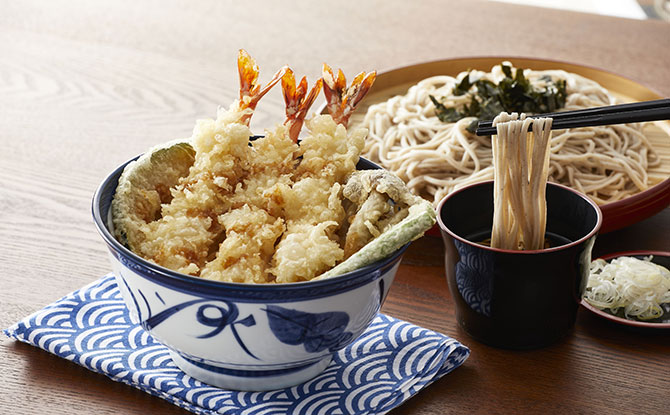 e-Tenya_Prawn-Tendon-with-Cold-Soba-Noodles Tenya Singapore: Japan’s No.1 Tendon Chain Restaurant At Orchard Central (With Robot Service!)