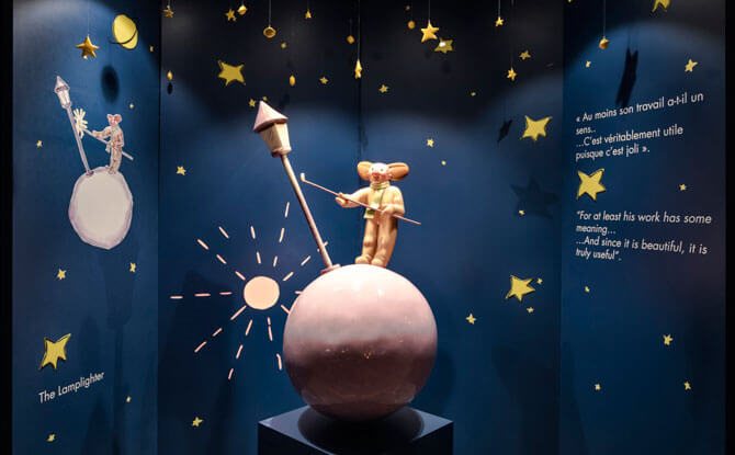 The Little Prince: Behind the Story At Singapore Philatelic Museum 6 The Lamplighter from The Little Prince Art Collection by Arnaud Nazare-Aga.