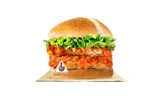 Ultimate Chilli Crab Double Salmon Burger