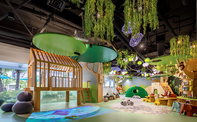 At the Urban Jungle Village: Pan Pacific Singapore' Indoor Children's Play Area