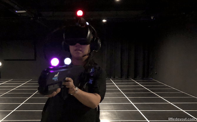 VR Headset and Gun at Zero Latency