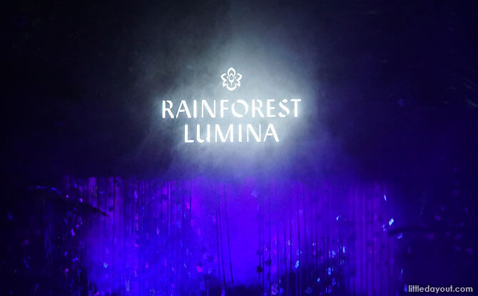 Step through the Arch into Rainforest Lumina, Singapore Zoo