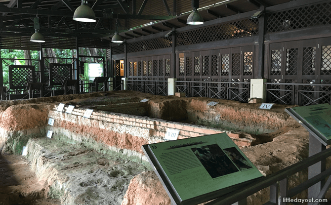 Excavation site at Fort Canning