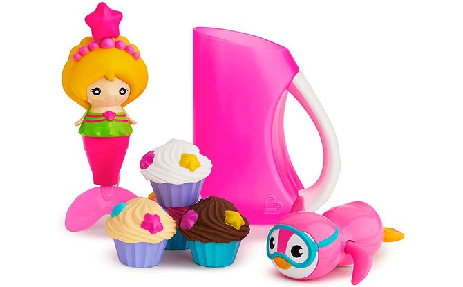 Munchkin Under The Sea Bath Toy & Shampoo Rinser Set