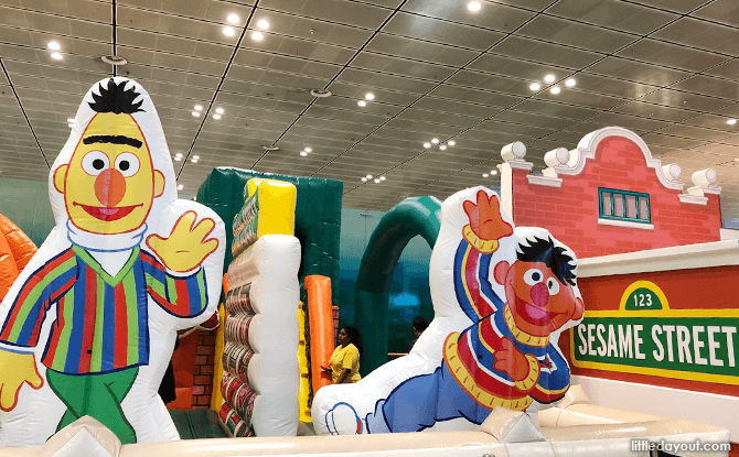 Changi Airport's Sesame Street Inflatable Playground