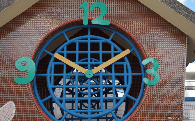 Clock face at Bishan Clock Playground