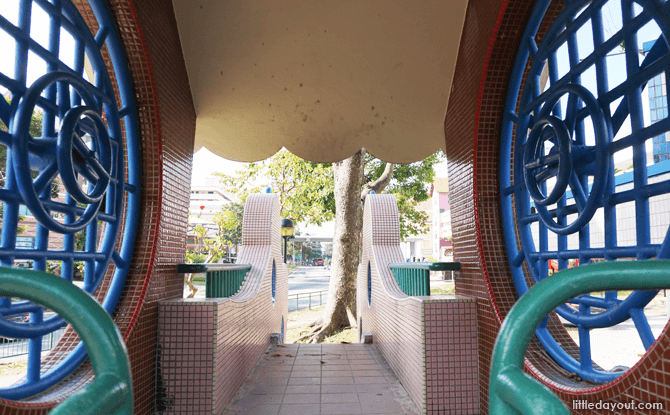 Inside the clock playground at Bishan