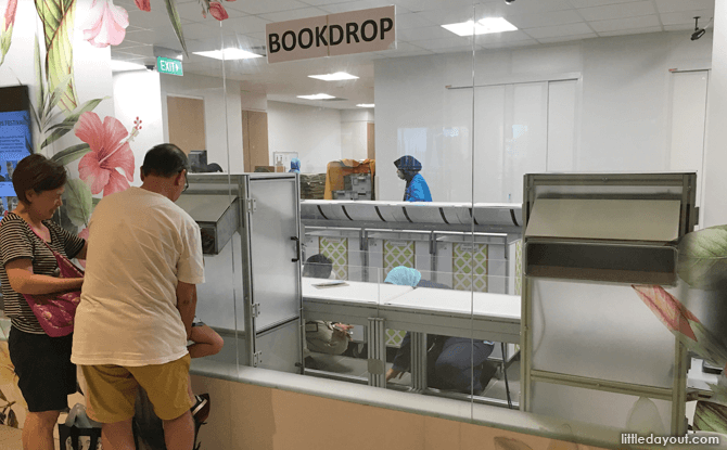 Bedok Library's Bookdrop