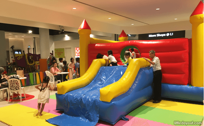 Bouncy castle at Our Tampines Hub basement