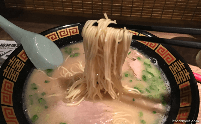 Ramen bowl at Ichiran Ramen