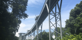 Sentosa's Fort Siloso Skywalk's Bridge